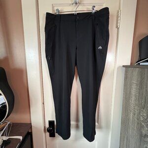 Ladies Eastern Mountain Sports Black Size 14S Soft Shell Pants Water Res…‎
